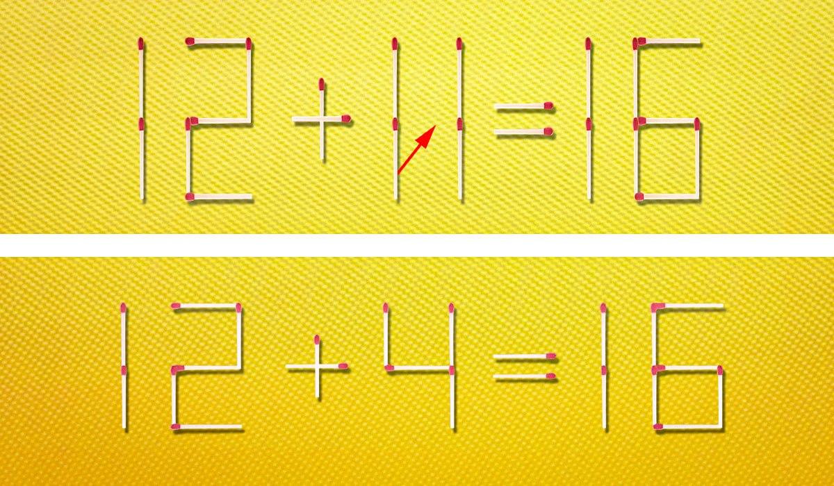 Toto ukazuje, ktorá zhoda a kam ju treba presunúť, aby ste opravili rovnosť / koláž Moje